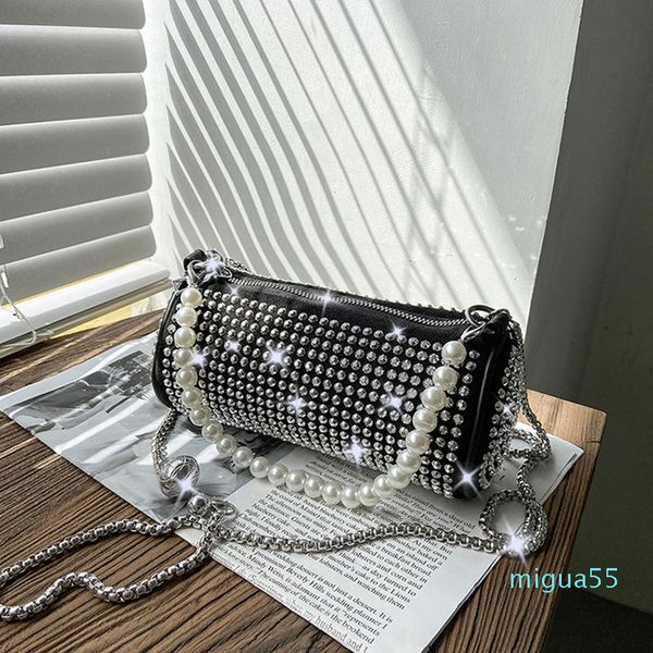 2021 style fashionable hand-held cylinder bag air rhinestone underarm women pearl chain boston shoulder
2021 style fashionable hand-held cylinder bag air rhinestone underarm women pearl chain boston shoulder