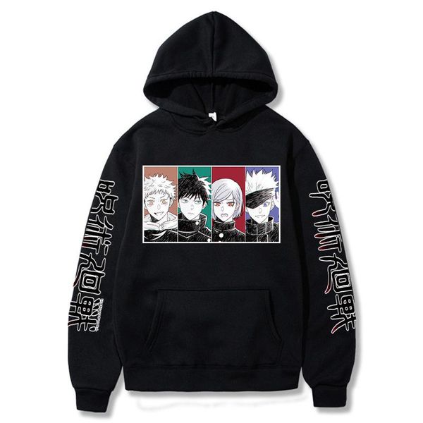 men's hoodies & sweatshirts jujutsu kaisen anime cartoon cosplay costume 2021 autumn winter women men fleece cotton hoody hoodie sweats, Black
men's hoodies & sweatshirts jujutsu kaisen anime cartoon cosplay costume 2021 autumn winter women men fleece cotton hoody hoodie sweats, Black