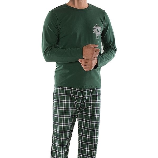 men pajama set soft comfortable spring autumn winter long sleeve pants home wear plus size cotton pajamas sit 211110, Black;brown
men pajama set soft comfortable spring autumn winter long sleeve pants home wear plus size cotton pajamas sit 211110, Black;brown