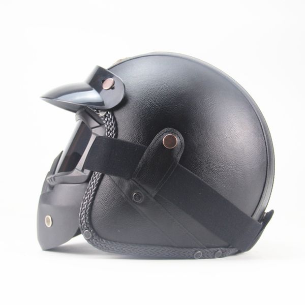 Full Face Motorcycle Helmet with Goggle Mask PU Leather 3/4 Open Daily Safety Riding TK21, Multi
Full Face Motorcycle Helmet with Goggle Mask PU Leather 3/4 Open Daily Safety Riding TK21, Multi