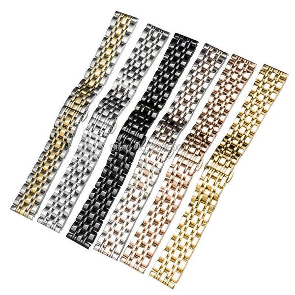 watch bands grade stainless steel solid watchband silver gold black bracelet with deployment buckle 16/18/20/22mm for ar1648/1958/1681, Black;brown
watch bands grade stainless steel solid watchband silver gold black bracelet with deployment buckle 16/18/20/22mm for ar1648/1958/1681, Black;brown