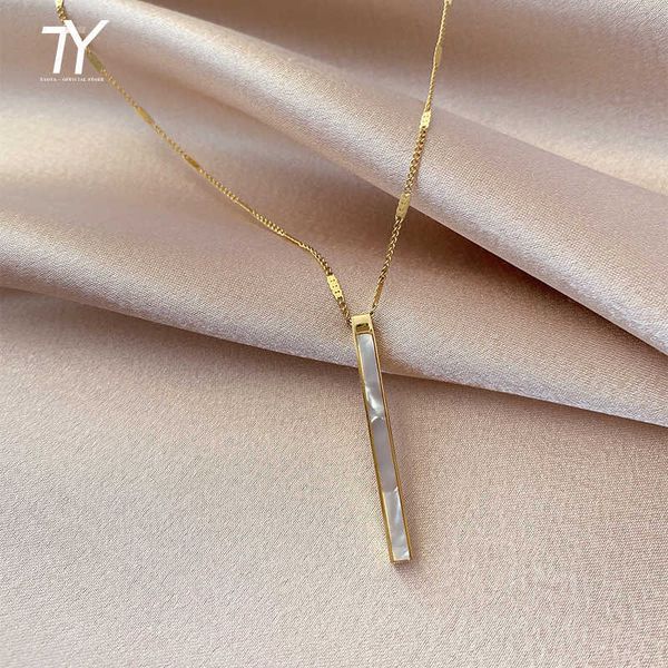 titanium steel color chains shell long pendant necklace for women fashion luxury girl's clavicle chain jewelry, Silver
titanium steel color chains shell long pendant necklace for women fashion luxury girl's clavicle chain jewelry, Silver