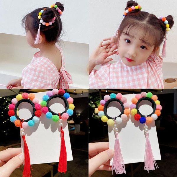 hair accessories 2pcs pom balls tassel elastic bands for girls ponytail holder scrunchies baby kids rope rubber band, Slivery;white
hair accessories 2pcs pom balls tassel elastic bands for girls ponytail holder scrunchies baby kids rope rubber band, Slivery;white