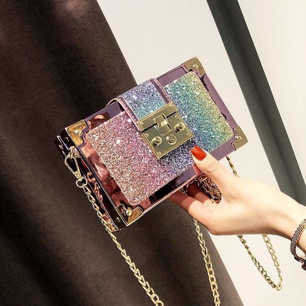 evening bags female bag korean fashion sequined small suitcase cool one-shoulder messenger charming chain square girl
evening bags female bag korean fashion sequined small suitcase cool one-shoulder messenger charming chain square girl