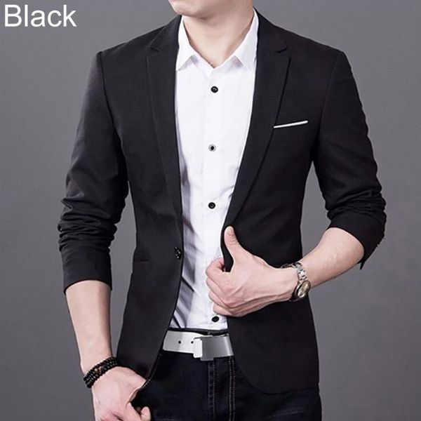 men's suits & blazers men's jackets fashion men slim fit formal one button suit business blazer coat jacket male office black blue, White;black
men's suits & blazers men's jackets fashion men slim fit formal one button suit business blazer coat jacket male office black blue, White;black
