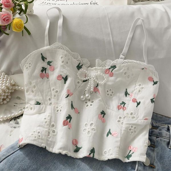 women's tanks & camis women summer tank sleeveless crop female sweet hollow out embroidered casual vest shirts, White
women's tanks & camis women summer tank sleeveless crop female sweet hollow out embroidered casual vest shirts, White