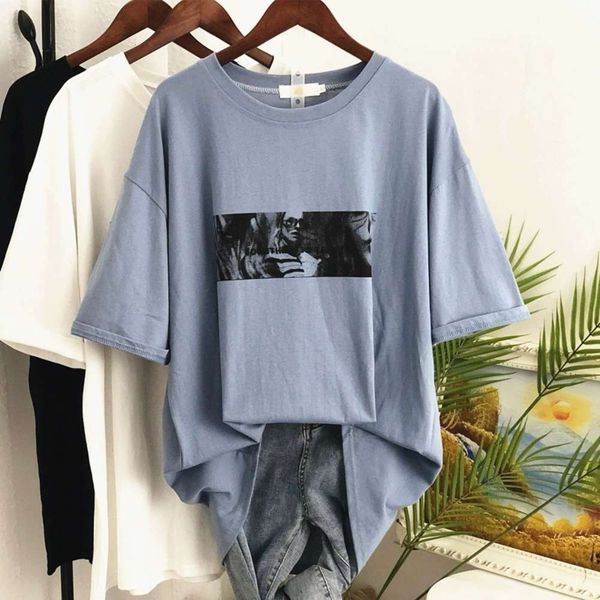 women's t-shirt t shirt ins super fire short sleeve female 2021 summer dress korean fashion lazy bf loose lower missing upper garment 3, White
women's t-shirt t shirt ins super fire short sleeve female 2021 summer dress korean fashion lazy bf loose lower missing upper garment 3, White