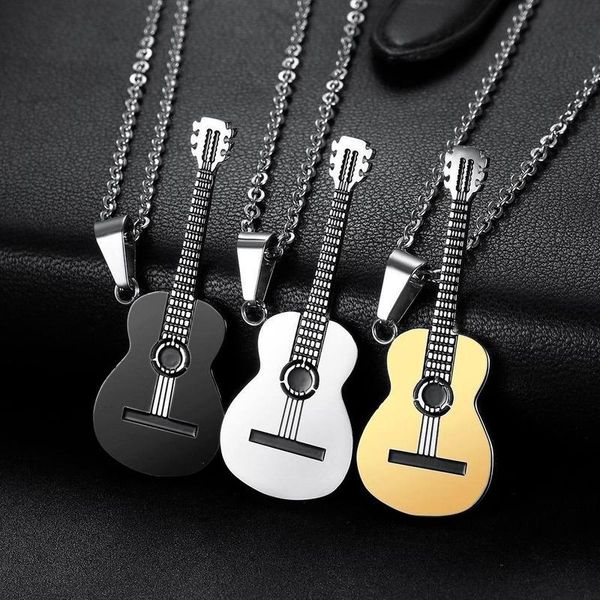 pendant necklaces 2021 creative personality music guitar titanium steel necklace birthday gift wholesale bulk goth, Silver
pendant necklaces 2021 creative personality music guitar titanium steel necklace birthday gift wholesale bulk goth, Silver
