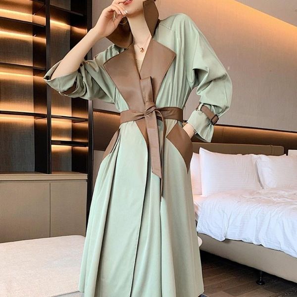 women's trench coats ladies office elegant coat fashion mixed colors sheepskin collar designer medieval skirt windbreakers women belt o, Tan;black
women's trench coats ladies office elegant coat fashion mixed colors sheepskin collar designer medieval skirt windbreakers women belt o, Tan;black