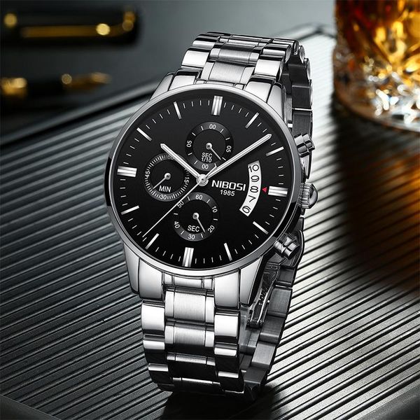 wristwatches nibosi relogio masculino men chronograph sport watches fashion casual golden quartz wristwatch waterproof luxury male watch, Slivery;brown
wristwatches nibosi relogio masculino men chronograph sport watches fashion casual golden quartz wristwatch waterproof luxury male watch, Slivery;brown
