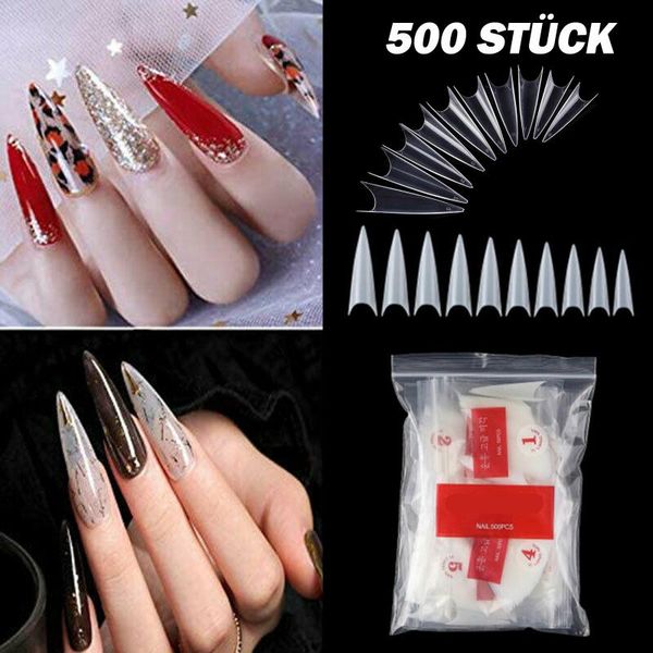 tablets mixed size long salon french pointed nails natural color transparent nail extension professional aid false, Red;gold
tablets mixed size long salon french pointed nails natural color transparent nail extension professional aid false, Red;gold