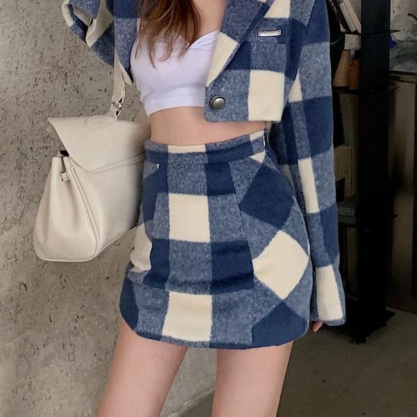 skirts cute loose blue and white plaid skirt chic high waist 2021 sweet woollen mini summer women preppy style, Black
skirts cute loose blue and white plaid skirt chic high waist 2021 sweet woollen mini summer women preppy style, Black