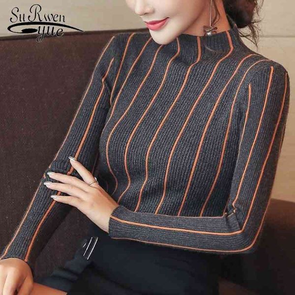 long sleeve striped sweater women sueter mujer invierno chompas para turtleneck pullover female sweaters 1326 80 210427, White;black
long sleeve striped sweater women sueter mujer invierno chompas para turtleneck pullover female sweaters 1326 80 210427, White;black