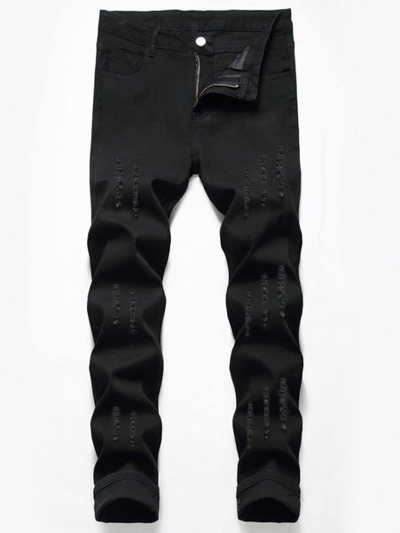 romwe guys ripped jeans m9ia#, Blue 
romwe guys ripped jeans m9ia#, Blue