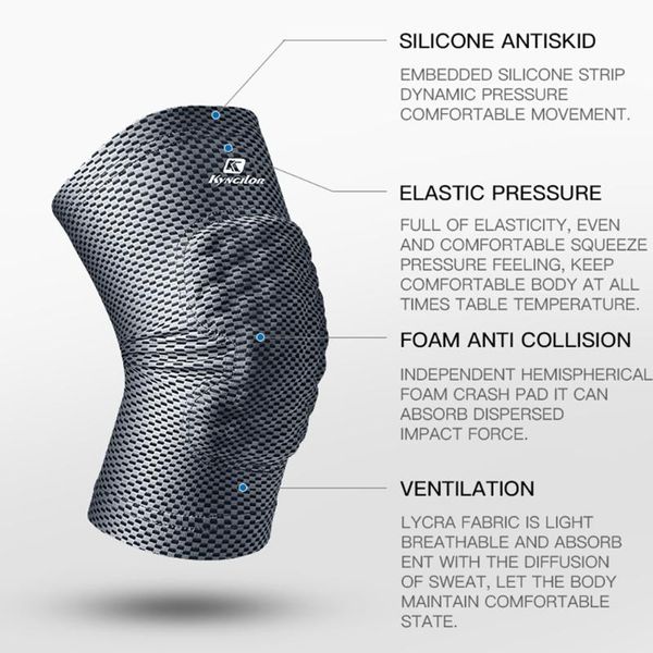 basketball knee pad anti-slip support brace honeycomb outdoor compression for effective working-out accessories elbow & pads, Black;gray
basketball knee pad anti-slip support brace honeycomb outdoor compression for effective working-out accessories elbow & pads, Black;gray