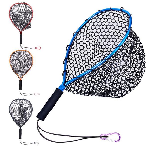 fishing landing net mesh soft rubber red trout catch lanyard rope magnetic buckle tackle accessories
fishing landing net mesh soft rubber red trout catch lanyard rope magnetic buckle tackle accessories
