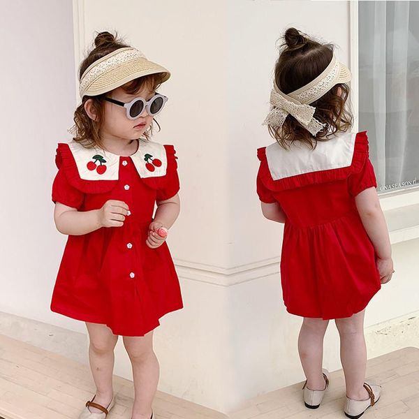 piece teen children's wear summer girl cherry print red dress baby sweet short-sleeved skirt girl's dresses, Red;yellow
piece teen children's wear summer girl cherry print red dress baby sweet short-sleeved skirt girl's dresses, Red;yellow
