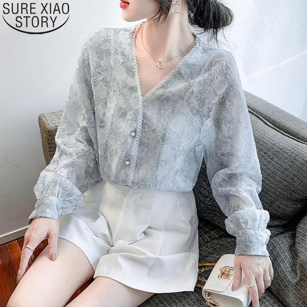 women's blouses & shirts autumn french style fashion v-neck pearl buckle shirt womens blusas mujer de moda 2021 verano elegantes women, White
women's blouses & shirts autumn french style fashion v-neck pearl buckle shirt womens blusas mujer de moda 2021 verano elegantes women, White