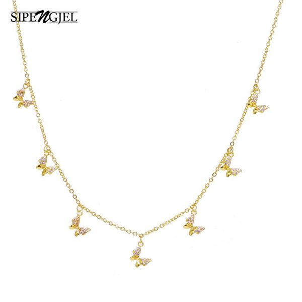 chains sipengjel fashion cubic zircon gold butterfly pendants neckalce choker necklace neck chain for women 2021 jewelry, Silver
chains sipengjel fashion cubic zircon gold butterfly pendants neckalce choker necklace neck chain for women 2021 jewelry, Silver