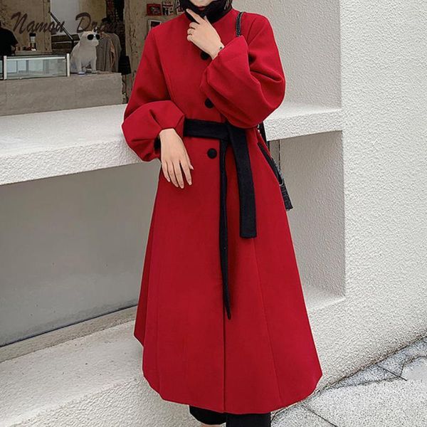 women's wool & blends 2021 autumn and winter hepburn style woolen coat mid-length korean version of the slim fairy, Black
women's wool & blends 2021 autumn and winter hepburn style woolen coat mid-length korean version of the slim fairy, Black