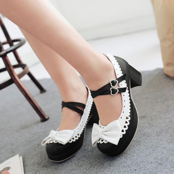dress shoes us4-11 womens lolita mid heel round toe bowknot straps kawaii cosplay 3colors plus size belt buckle mary janes sweet c912, Black
dress shoes us4-11 womens lolita mid heel round toe bowknot straps kawaii cosplay 3colors plus size belt buckle mary janes sweet c912, Black