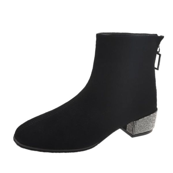 boots fashion femenino autumn female british style flock rhinestone mid-heels bling ankle elegant lady short, Black
boots fashion femenino autumn female british style flock rhinestone mid-heels bling ankle elegant lady short, Black