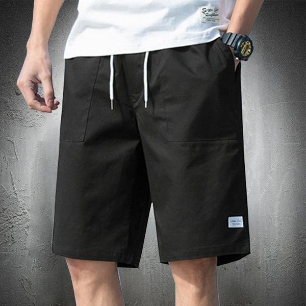 men's shorts summer casual drawstring short homme men clothing outwear solid color pure cotton bermudas male 2021, White;black
men's shorts summer casual drawstring short homme men clothing outwear solid color pure cotton bermudas male 2021, White;black