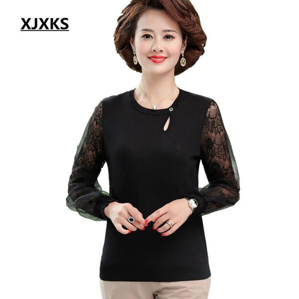 spring solid color women thin sweater comfortable stitching chiffon sleeve knitted women's sweaters, White;black
spring solid color women thin sweater comfortable stitching chiffon sleeve knitted women's sweaters, White;black