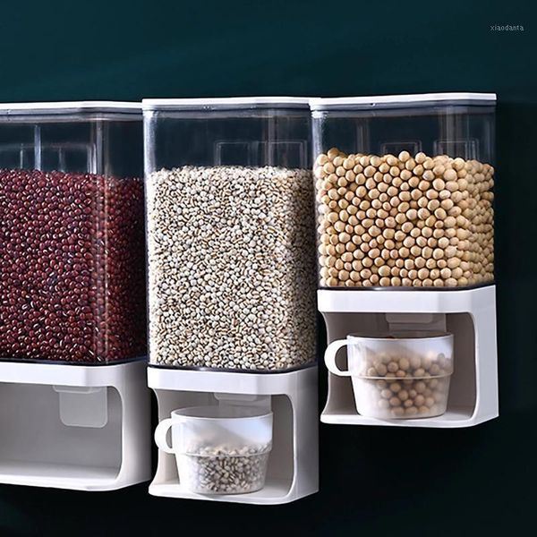 storage bottles & jars wall mounted divided rice and cereal dispenser 3 moisture proof automatic racks sealed food box container
storage bottles & jars wall mounted divided rice and cereal dispenser 3 moisture proof automatic racks sealed food box container