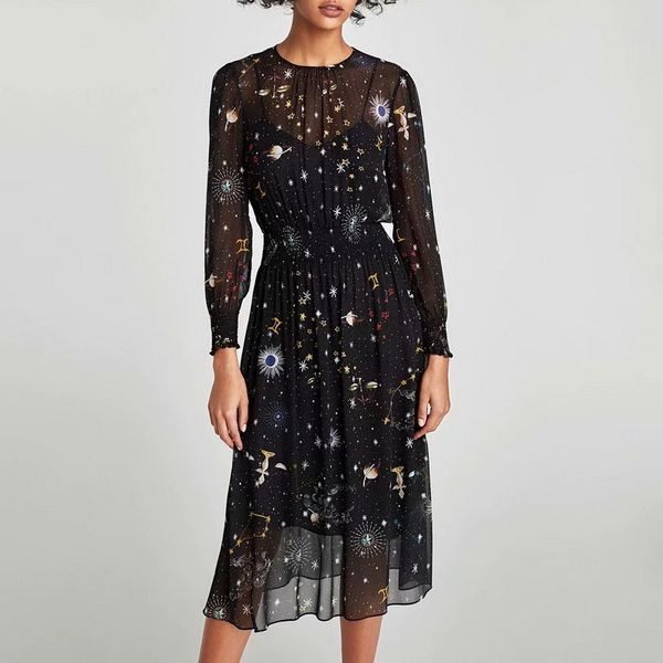 women dress spring fashion stylish prints long sleeve black lining dress inside modern lady dresses 210602, Black;gray
women dress spring fashion stylish prints long sleeve black lining dress inside modern lady dresses 210602, Black;gray