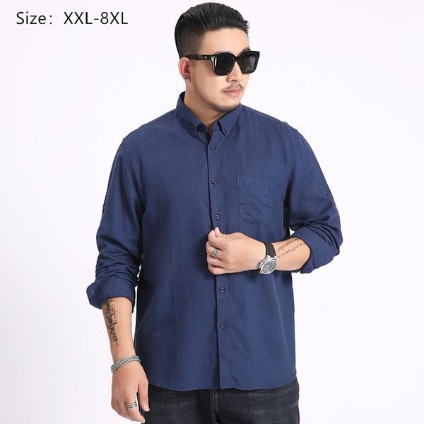 men's casual shirts xxl-8xl plus size cotton and linen shirt 2021 classic style business young loose solid color long-sleeved, White;black
men's casual shirts xxl-8xl plus size cotton and linen shirt 2021 classic style business young loose solid color long-sleeved, White;black