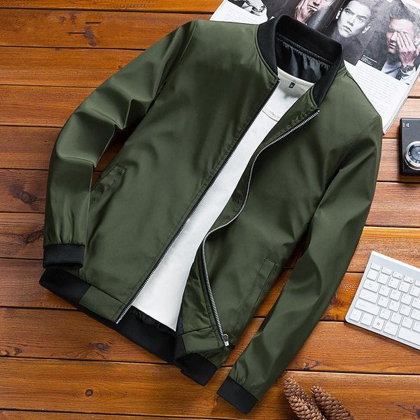 men's jackets spring bomber male outwear slim fit solid color thin section coat fashion man streetwear baseball clothing, Black;brown
men's jackets spring bomber male outwear slim fit solid color thin section coat fashion man streetwear baseball clothing, Black;brown