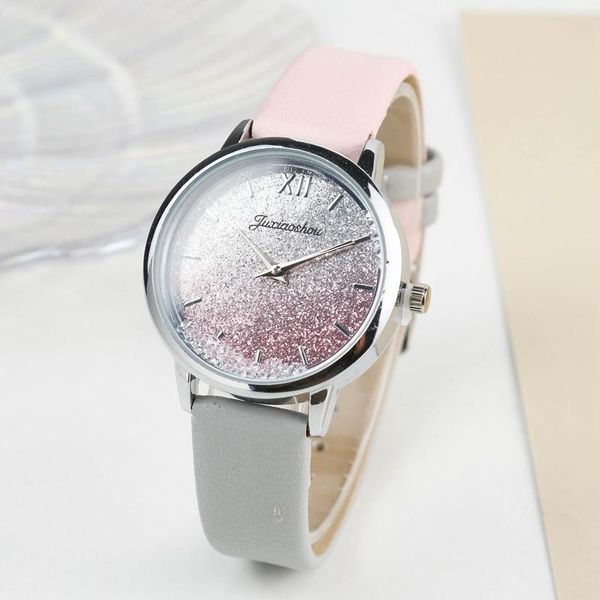 wristwatches double color women's watch casual fashion sparkling ladies quartz wristwatch for female simple young leather strap watches, Slivery;brown
wristwatches double color women's watch casual fashion sparkling ladies quartz wristwatch for female simple young leather strap watches, Slivery;brown