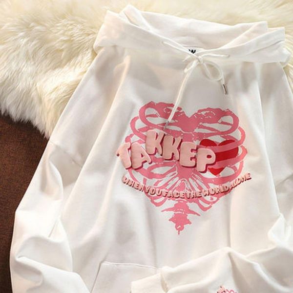 women's hoodies & sweatshirts letter print street retro harajuku o-neck long sleeve loose warm sweet size pocket oversized y2k hoodie c, Black
women's hoodies & sweatshirts letter print street retro harajuku o-neck long sleeve loose warm sweet size pocket oversized y2k hoodie c, Black