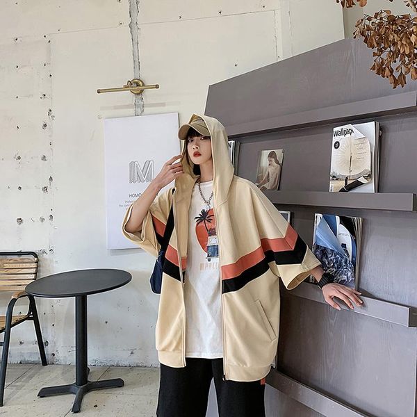 men's hoodies & sweatshirts spring and summer casual hoodie three quarter sleeve loose couple clothing women's short zipper color, Black
men's hoodies & sweatshirts spring and summer casual hoodie three quarter sleeve loose couple clothing women's short zipper color, Black