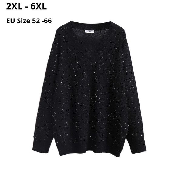 sweaters plus size 6xl 5xl 4xl 3xl 2xl women long sleeves autumn spring pullover femme v neck black knitted sweater ladies shine sweaters, White;black
sweaters plus size 6xl 5xl 4xl 3xl 2xl women long sleeves autumn spring pullover femme v neck black knitted sweater ladies shine sweaters, White;black