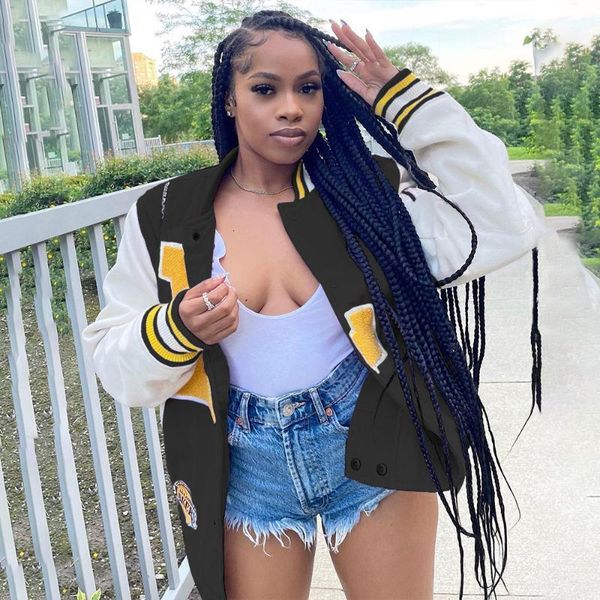women's trench coats hhdmv 2021 women fashion street casual style outwear long sleeve single breasted printed hip hop lady, Tan;black
women's trench coats hhdmv 2021 women fashion street casual style outwear long sleeve single breasted printed hip hop lady, Tan;black