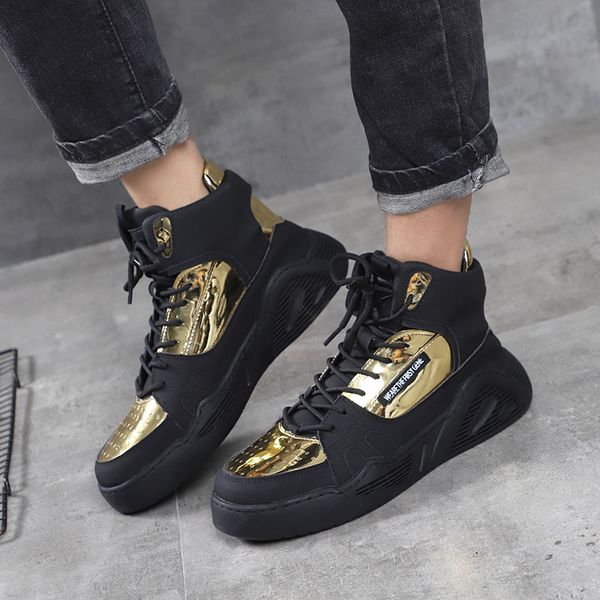 new flat heel high comfortable casual lace up fashion round toe for daily wear in autumn and winter with trendy men's shoes, Black
new flat heel high comfortable casual lace up fashion round toe for daily wear in autumn and winter with trendy men's shoes, Black