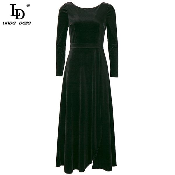 fashion runway summer black elegant velvet dress women long sleeve high waist party vintage midi vestidos 210522, Black;gray
fashion runway summer black elegant velvet dress women long sleeve high waist party vintage midi vestidos 210522, Black;gray
