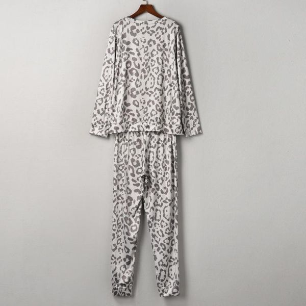 women's two piece pants leopard print 2 set home suit autumn winter long sleeve and trousers lounge wear casual outfit women clothing, White
women's two piece pants leopard print 2 set home suit autumn winter long sleeve and trousers lounge wear casual outfit women clothing, White