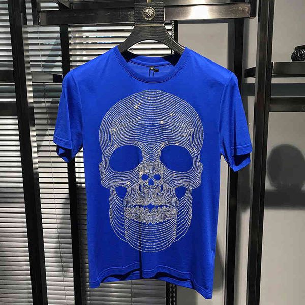 men's t-shirts short sleeve mark upper skull diamond will see male shirt thin personality design ly3b, White;black
men's t-shirts short sleeve mark upper skull diamond will see male shirt thin personality design ly3b, White;black