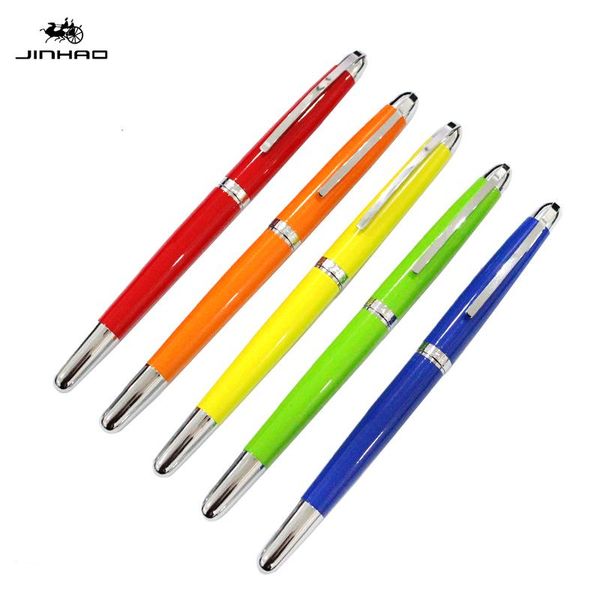 fountain pens colourful jinhao pen 606 silver clip iridium 0.38nib selling luxury writing gift
fountain pens colourful jinhao pen 606 silver clip iridium 0.38nib selling luxury writing gift