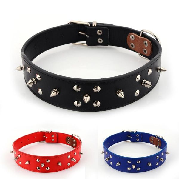 dog collars & leashes fashion pu leather collar rivet bite proof necklace for medium and big pet accessories(black,red,blue)
dog collars & leashes fashion pu leather collar rivet bite proof necklace for medium and big pet accessories(black,red,blue)
