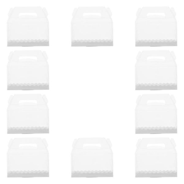 10pcs transparent cake boxes plastic dessert packaging cases gift wrap 
10pcs transparent cake boxes plastic dessert packaging cases gift wrap