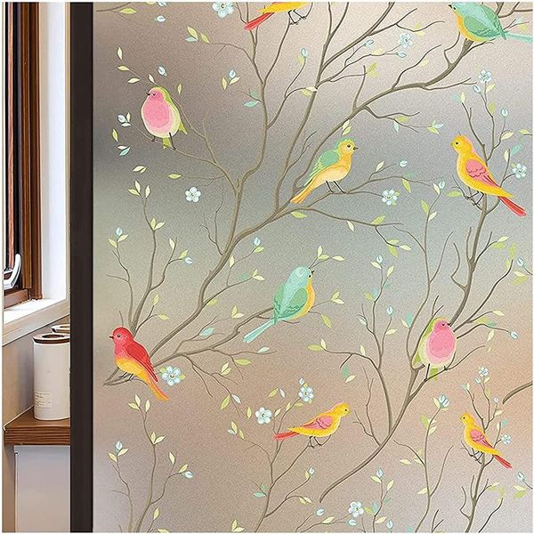 window stickers luckkyj privacy film opaque non-adhesive frosted bird decor glass static cling
window stickers luckkyj privacy film opaque non-adhesive frosted bird decor glass static cling