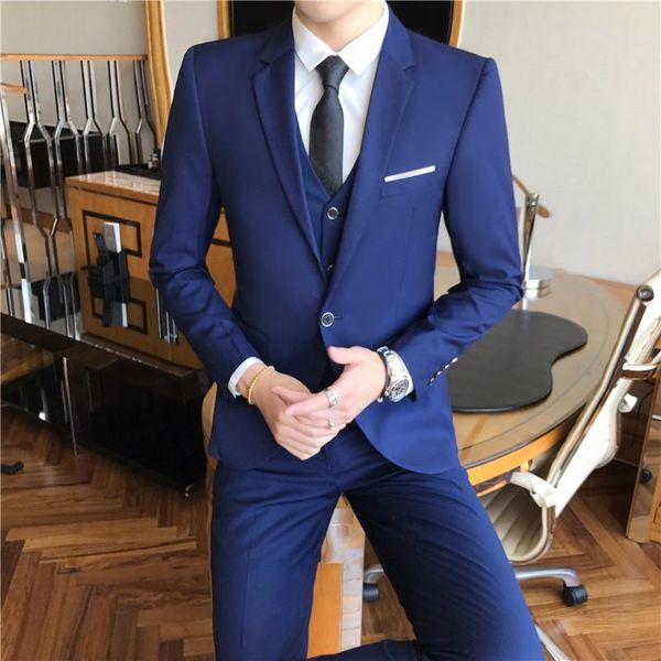 men's three piece suit slim professional dress man bridegroom wedding high grade suits & blazers, White;black
men's three piece suit slim professional dress man bridegroom wedding high grade suits & blazers, White;black