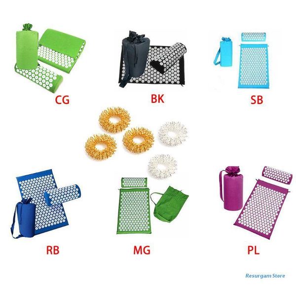 yoga mats e5bd acupressure cushion mat pillow trigger point massager set with finger rings
yoga mats e5bd acupressure cushion mat pillow trigger point massager set with finger rings