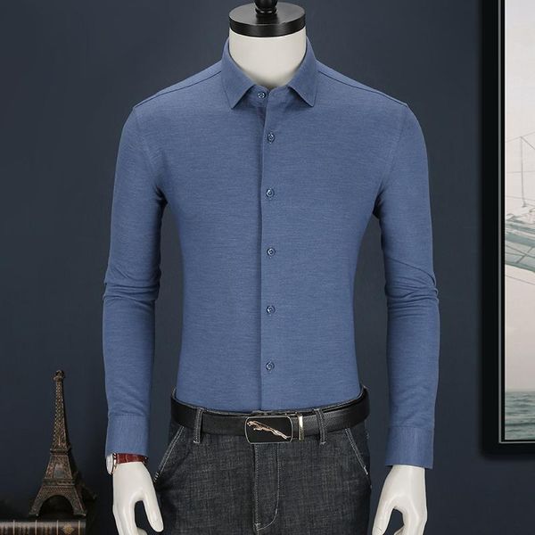 men's casual shirts solid long sleeve wool men shirt designer bends dress business slim fit, White;black
men's casual shirts solid long sleeve wool men shirt designer bends dress business slim fit, White;black