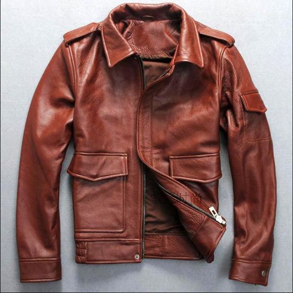 cowhide brand men's designer outwear genuine leather coats male vintage motorcycle rider g1 jackets & faux, Black
cowhide brand men's designer outwear genuine leather coats male vintage motorcycle rider g1 jackets & faux, Black