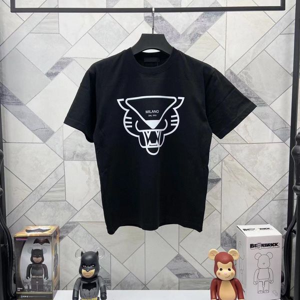 22ss spring summer europe italy triangle tiger head black t shirts mens tshirt women clothes casual cotton tee, White;black
22ss spring summer europe italy triangle tiger head black t shirts mens tshirt women clothes casual cotton tee, White;black